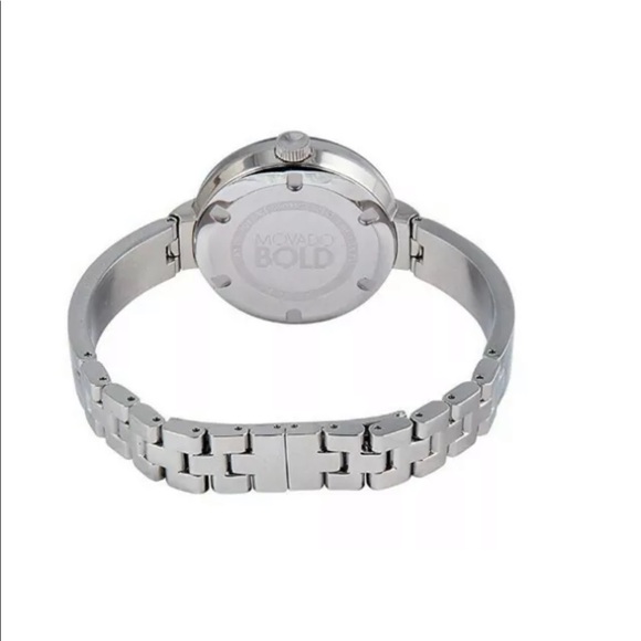 MOVADO - Silver Dial Bangle Bracelet Watch (NEW) - Picture 2 of 5